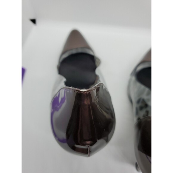 Beacon Womens Paulina Classic Pump Stiletto Heels Brown/Animal Print 9.5M - Picture 7 of 7